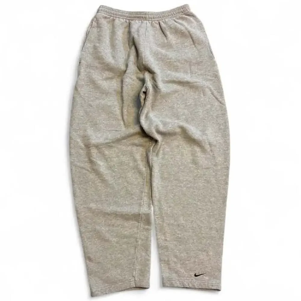 Vintage Nike Gray Heather Open-Hem Sweatpants Large